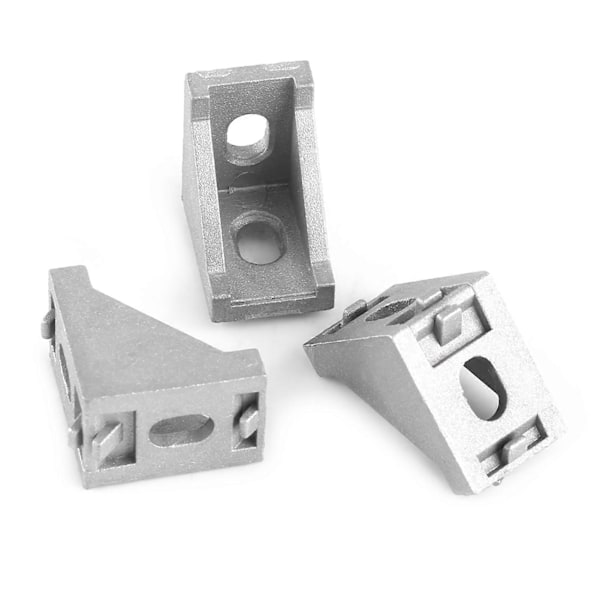 10 kpl Alumiiniseos L-muotoiset kulma-tuet Oikea kulma Tuet Kiinnikkeet 28x28mm