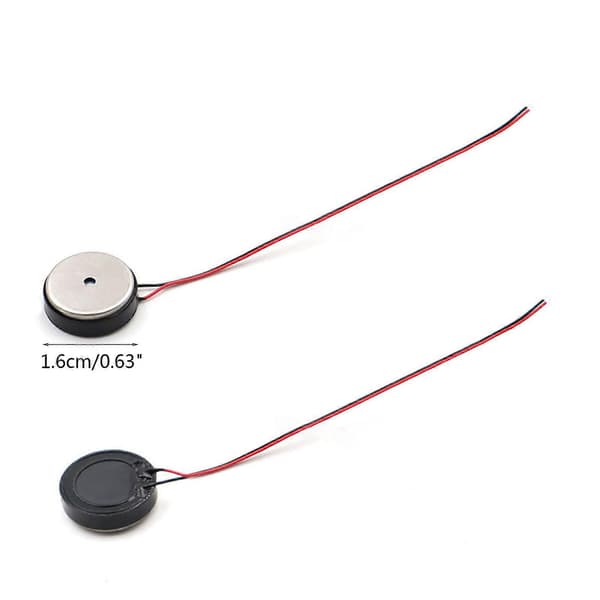 10 stk. 16mm 1W 8 Ohm Intern Magnet Højttaler til DVD/EVD