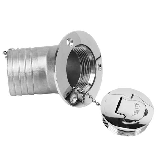 Marine Dæksfylder 45° 316 Rustfrit Stål 38mm Flip Top Fyldehætte med Nøglefri Dækning til Yachting Vand