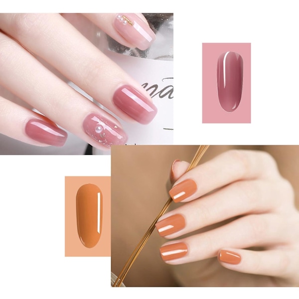 Anself 36 Farver Neglelak UV Gel Neglekunst Builder Solid Extension Gel med Neglebørste