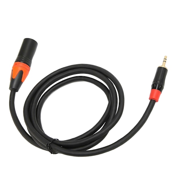 3,5 mm til XLR Adapterkabel Mini Jack Aux til XLR Hann Lydkabel for Mobiltelefon Bærbar Høytaler Mixer 1,5 m