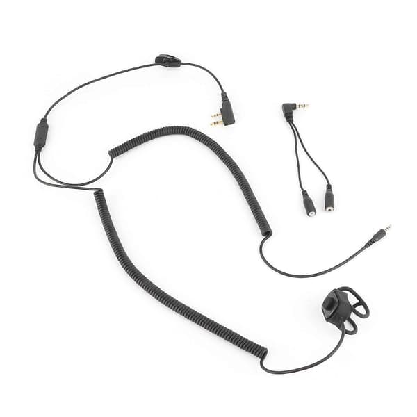 Walkie Talkie Forbindelseskabel Hjelm Bluetooth K-Kabel Ridetilbehør 1 Ind 2 Ud