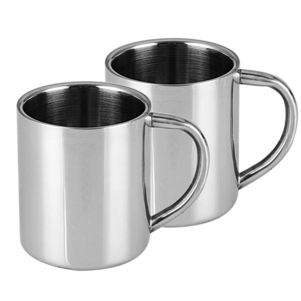 With Ears Thickened Double-Layer Stainless Steel Mouth Cup Coffee Cup Children'S Cup