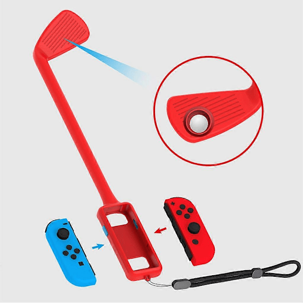 Switch Golfkøller Grip NS Kontroller Spillhåndtak Grips Spillkomponenter Kompatibel med Nin-tend Switch Konsoll