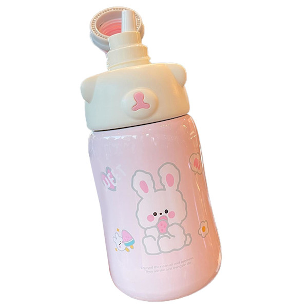 1130 ml Vedenpullo Piirretty Karhu Kuvio Vuotamaton 304 Ruostumaton Teräs Unisex Lasten Vesi Kuppi Urheiluun