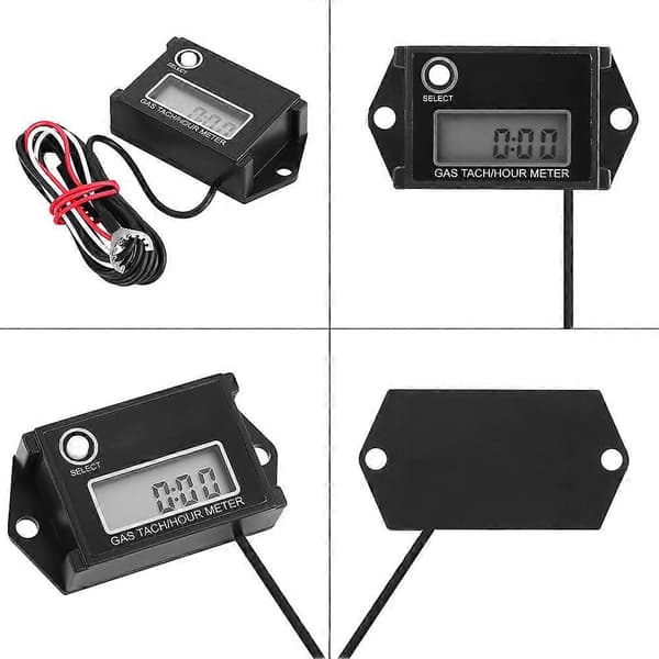 LCD Digital Tacho/Timer Måler RPM Tester til 2/4-takts Motorcykel