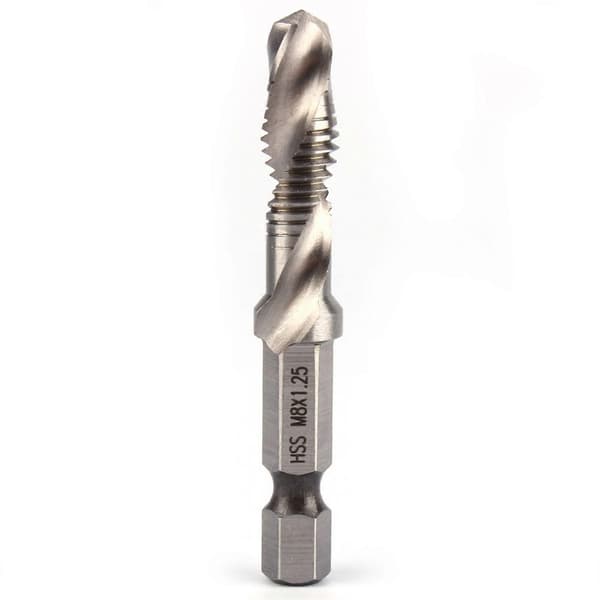 M8 HSS 1/4\" Hexskaft Bor & Tap Konisk Bor Bits Power Tool Del