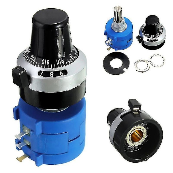 10k 1pc Ohm 3590s-2-103l Potentiometer med 10 Omdrejninger Tælle Dial Rotationsknap