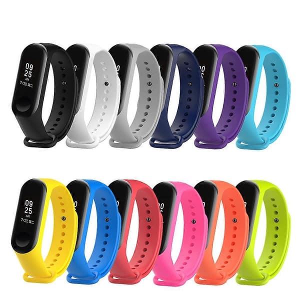Ranneke Mi Band 3 4:lle - Silikoninen rannehihna kellolle