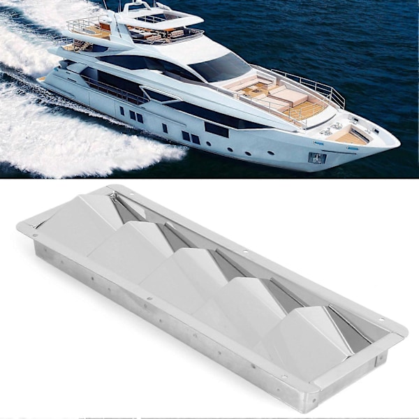 5 Slots Bådsluseventil Rektangulær Rustfrit Stål Holdbar Ventilationsgitter Hardware Tilbehør