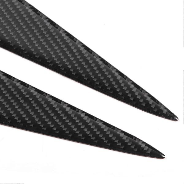2 stk. Karbonfiber Hodelykt Øyenbryn Dekal Blank Overflate Passer for X1 E84 2009-2014