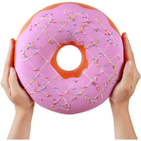 9,1 tuuman Squishies Jumbo Donut Kawaii tuoksuva pehmeä hitaasti nouseva valtava strösselimunkki Squish