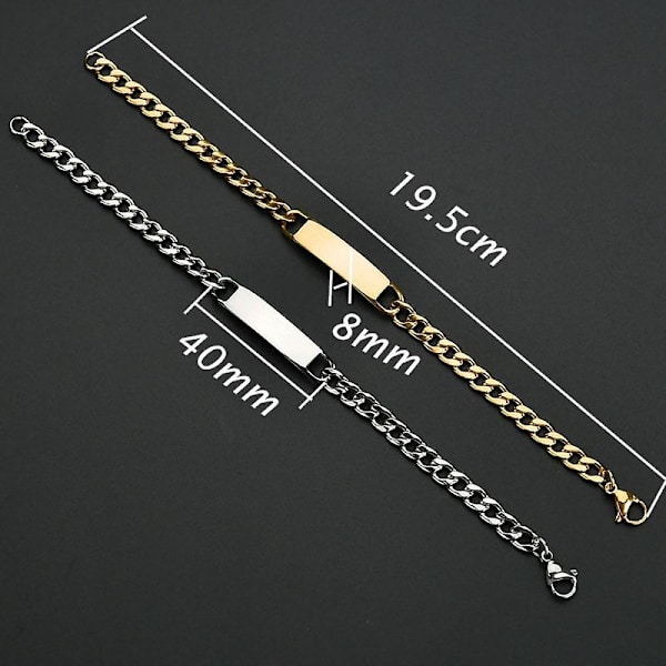 Armbånd med geometrisk design - Valentinsgave - Smykke - Buet - Enkelt - Gave til fest - Rustfritt stål
