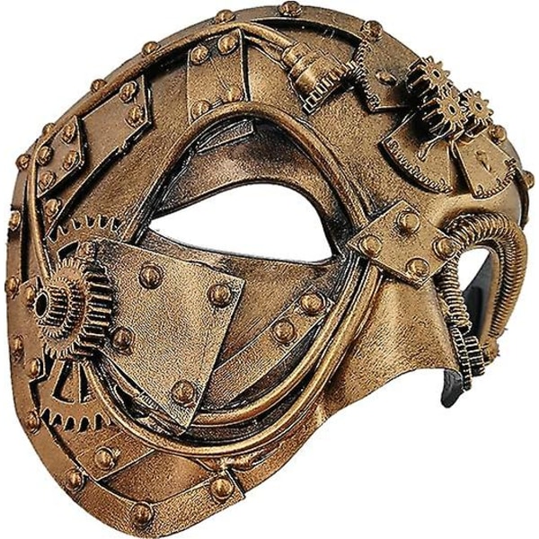 Steampunk-metallikirurgi Venetian-naamio, naamio naamiaisiin Halloween-asuun/Oopperan kummitukseen/Mardi Gras -palloon