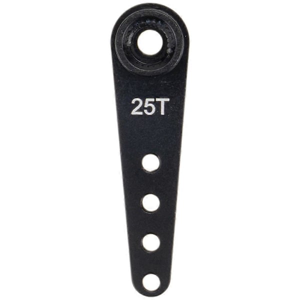 4 stk. 37mm 25T Metal Udvidet Styringsarm Horn Kompatibel RC Bil Crawler Dele Sort