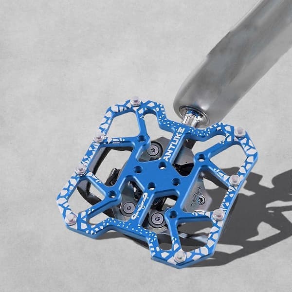 Sykkelplattformadapter for klipsløse pedaler i aluminium