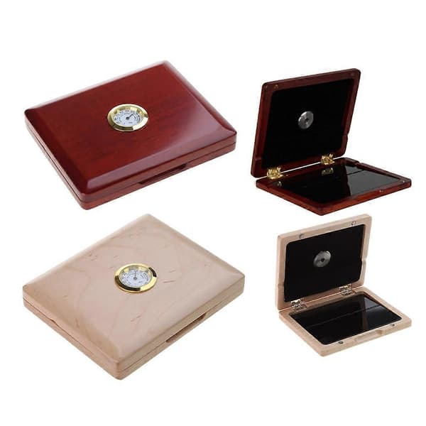 Saxofon Reed Case med Hygrometer för 5 Reed Galler Saxofon Reed Box