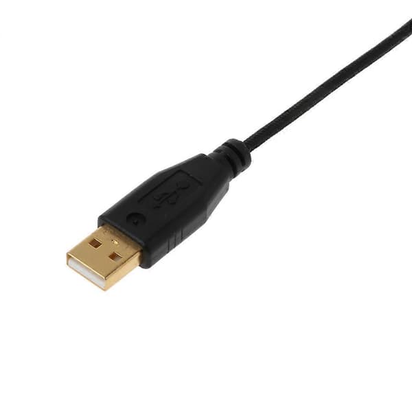 Ersättningskabel för datormus, hållbar guldpläterad nylonflätad USB-kabel för Razer Imperator