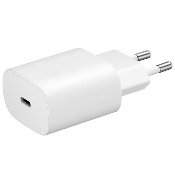 220v PD Lader for iPhone 12/13/14/15 - 20w - USB-C Hvit
