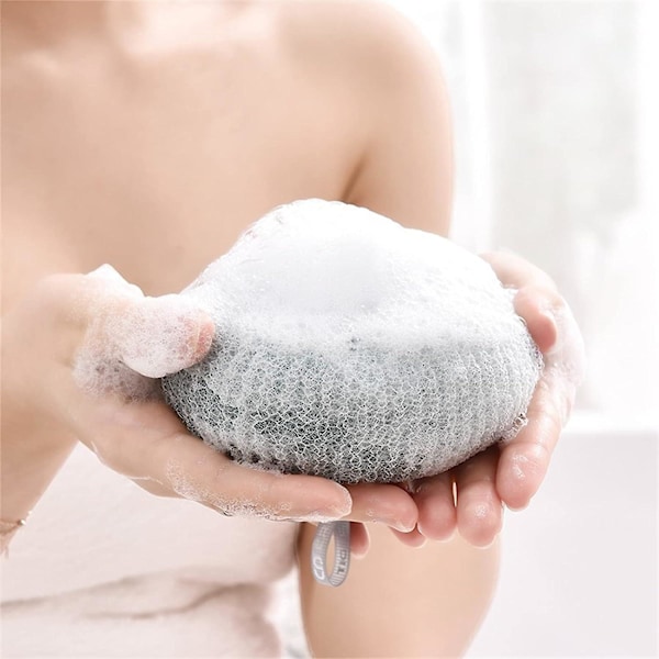 Super Mjuk Badsvamp Blomma, Lat Badskumboll, Massage Badkropp Exfolierande Svamp För Vuxna Barn