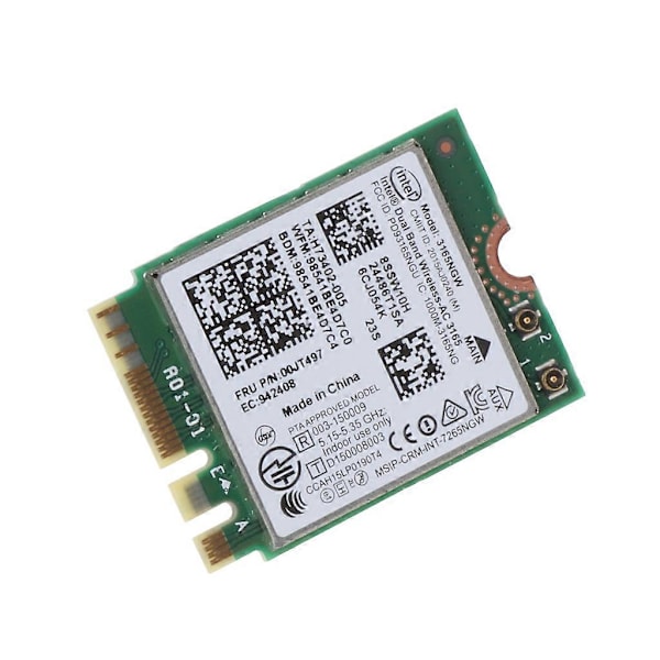 IEEE 802.11AC WiFi NGFF til M.2 Interface 433Mbps WiFi Adapter til Lenovo bærbare pc'er - NGFF M2 Wi-Fi kort med BT-kompatibilitet