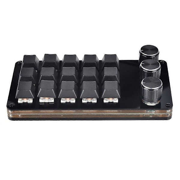 15-Tast Macro-Programmerbart Tastatur Mini Mekanisk Gaming Macro Tastatur 3 Knob KeyPad Hot Swap Gaming Tastatur