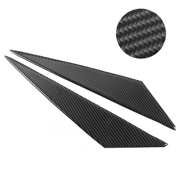 2 stk. Karbonfiber Hodelykt Øyenbryn Dekal Blank Overflate Passer for X1 E84 2009-2014