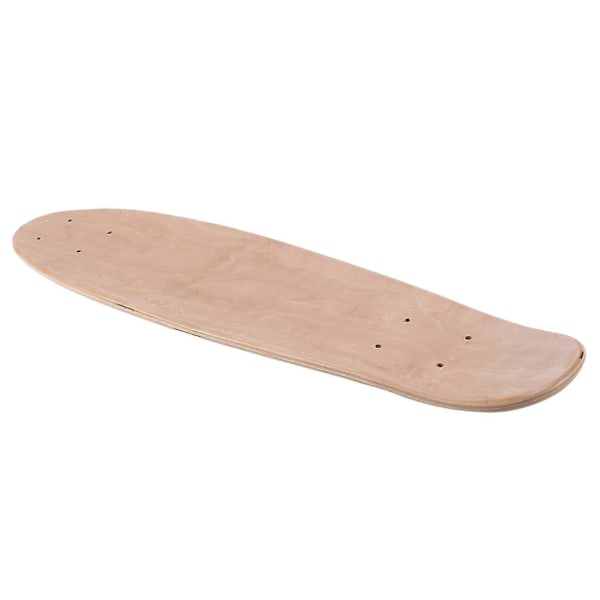 22 tommers Blank Skateboard Deck Naturlig 55,5x15cm Maple Banana Sliding Cruising Skating Single Rocker