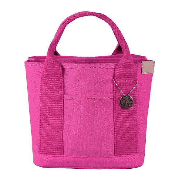 Kvinnors Canvasväska, Tote Bag Strandväska Bento Väskor Handväska Axelremsväska Cross Body Väska Dam Casual Chic Väskor-Ros Röd