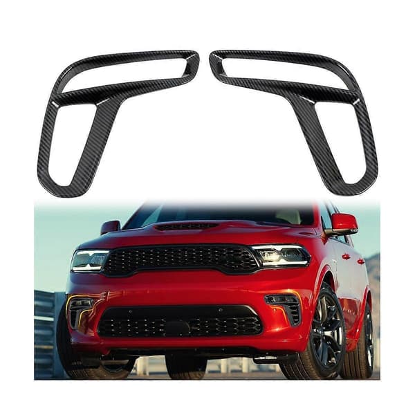 Bilstrim i karbonfiber for frontfanger, nedre grill, tåkelysdeksel for Durango 2011-2020