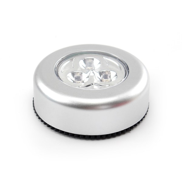 2 luovaa pyöreää kosketusvaloa 3LED3 auton kosketusvaloa taputusvalot pieni auton sisätilan yövalo tahmea 3 valoa kohdevalo hätävalot