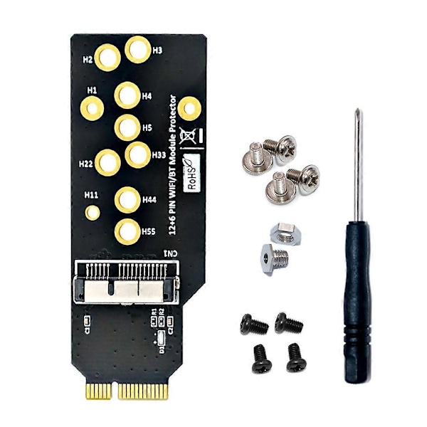 WiFi-modul 12+6-stiftsadapter Wifi-kortbyte för BCM94360CD BCM94331CD BCM94360CS BCM94360CS2 BCM943224PCIEBT2