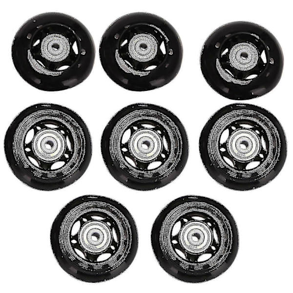 Inline Skatehjul 64mm Erstatningspakke for Innendørs og Utendørs Rulleskøyter