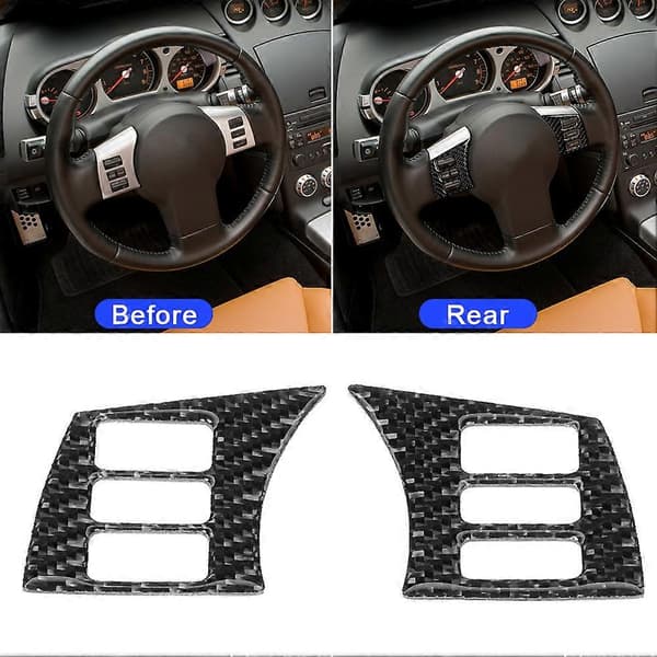 Kulfiber Interiør Ratpanel Dæksel Passer til Nissan 350z 2006-2009B