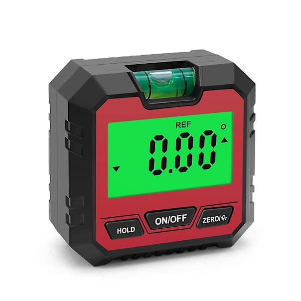 Precision digital inklinometer, goniometer, magnetisk bas, digital vinkelmätare, fasbox