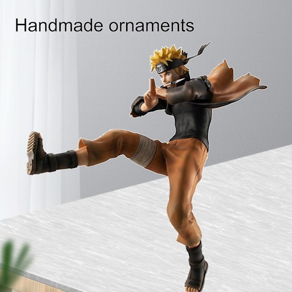 Naruto Figur, Högdetaljerad PVC 25cm Uzumaki Naruto Anime Figur Staty Docka för Skrivbordsdekoration