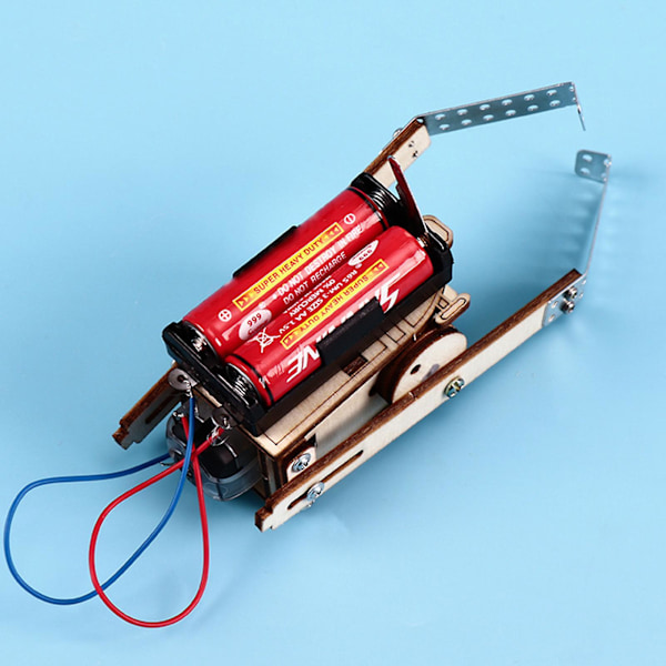 Trä-DIY Elektrisk Repklättrande Robot Sats Övning Praktisk Förmåga Leksak för Barn