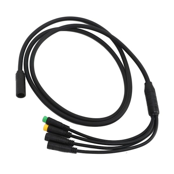 Sykkelmotor Konverteringskabel Vanntett 1 til 4 Mid Drive Motor Forlengelseskabel for BAFANG BBS01 BBS02 1,2m
