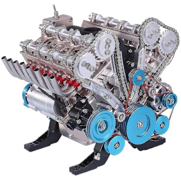 Voksen Resin Ornament Mini Inline Otte Cylindre Motor Model Kit Legetøj B