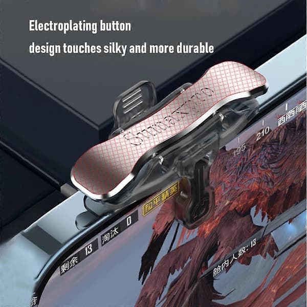 Mobil Spilcontroller, Zero Latency Foldbar Spiludløser, Plug and Play Mobiludløser til Pubg, Knives