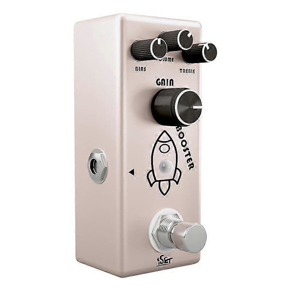 Booster Effektpedal Analog Boost för Elgitarr Bas True Bypass