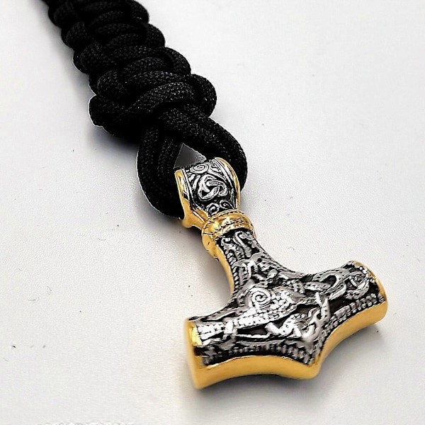 Herrar Viking Mjolnir Armband Rostfritt stål Thor hammare Armband Nordisk mytologi Runor Amulet Smycken