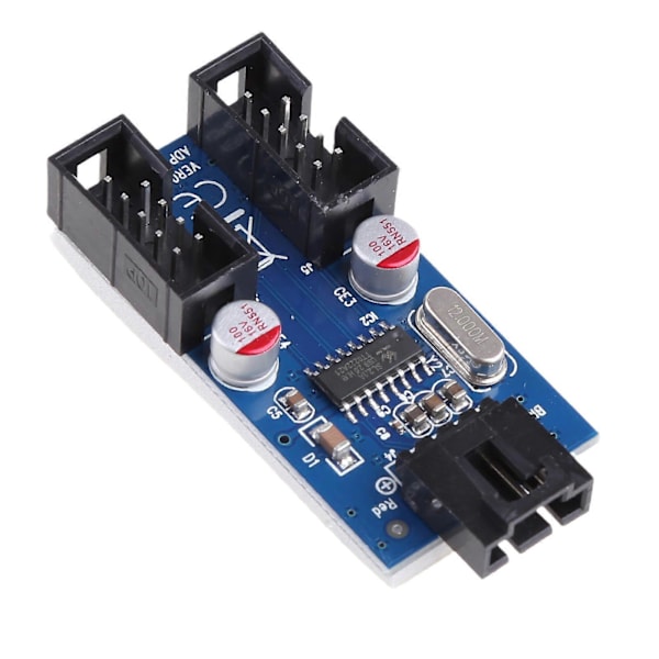 Moderkort USB 9-bens Interface Header Splitter 1 til 2 Forlængerkabel Adapter 9-bens USB HUB-stik til PC