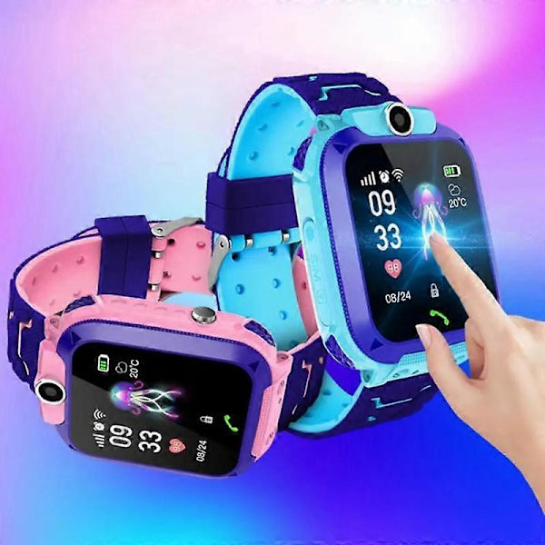Smartklokke for barn med 4G SIM-kort, 4G Smartwatch WIFI-sporing, stemmechat, videosamtale, overvåking, for gutter og jenter