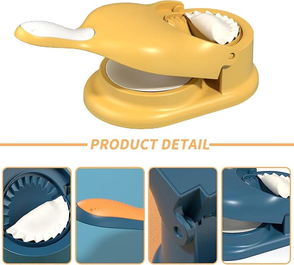 2 i 1 Dumpling Maker, Kjøkken Dumpling Making Tool, Dumpling Mould Print, Dumpling Skin Maker Dumpling Moulds