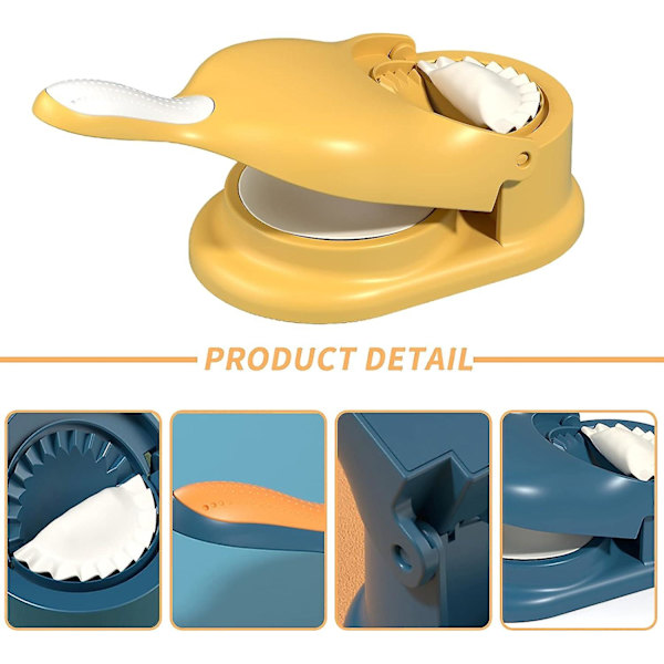 2 i 1 Dumpling Maker, Køkken Dumpling Maker Værktøj, Dumpling Form Tryk, Dumpling Hud Maker Dumpling Former