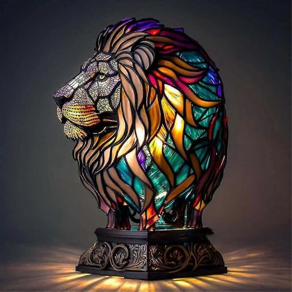 Dyr Bordlampe Serie Beis Beis Nattelys Retro Skrivebordslamper Gave~