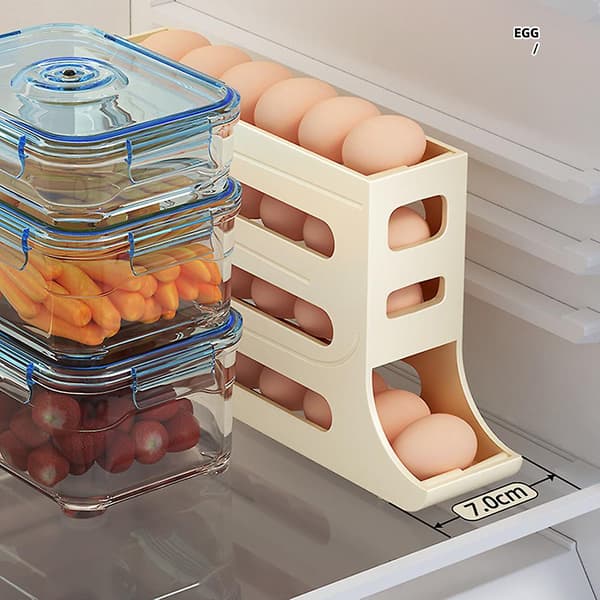 Kreativitet Egg Oppbevaringsboks Multifunksjonell Vaskbar Eggbeholder for Innendørs
