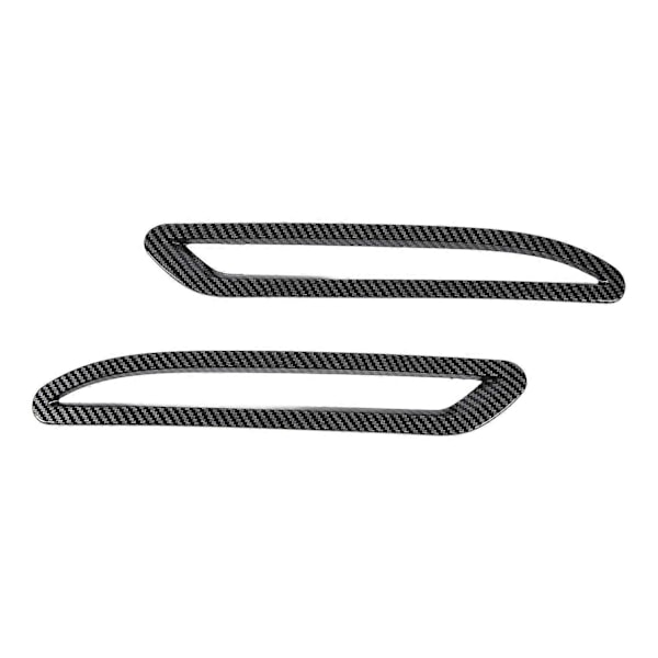 2PCS Rear Fog Light Trim Cover Left Right Decorative Frame Replacement for Benz A?Class W177 V177 Sedan 2018 and Up Carbon Fiber Style