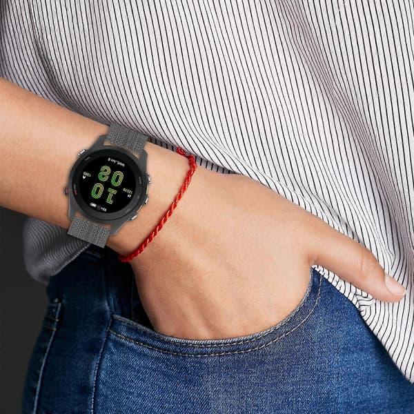 Garmin Forerunner 255/Vivoactive 4 -kellolle Nylon-lenkkiranneke